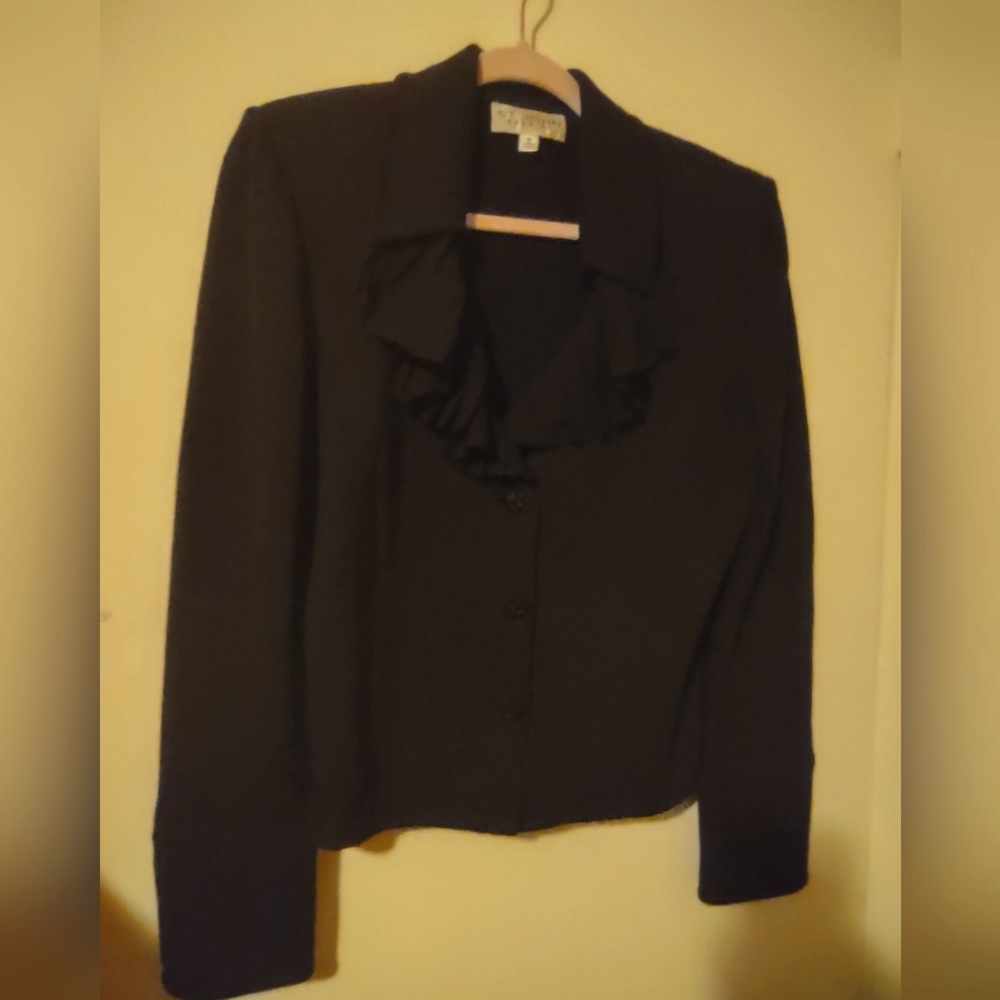 Black St. John Evening Suit